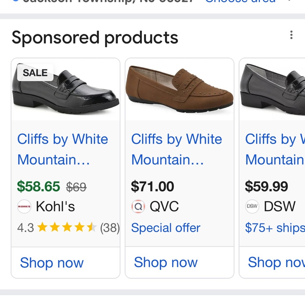 NWOT - Cliffs By White Mountain - Patent Leather Loafer with Buckle - MSRP $55 - Picture 7 of 7